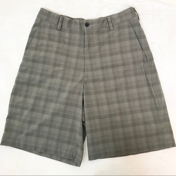Men's Nike Fit Dry Plaid Golf Shorts 30 - Picture 1 of 12